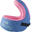 Chaleco natación Niños 15-25 KG espuma azul rosa