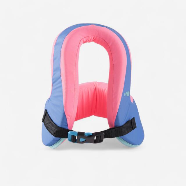 Gilet piscina bambini SWIMVEST+ rosa-azzurro