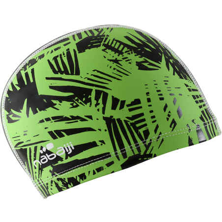 RIF SILICONE MESH PRINT SWIM CAP SIZE S - GREEN