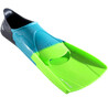 Swimming Short Fins Silifins 500 Tri Colour Blue Yellow