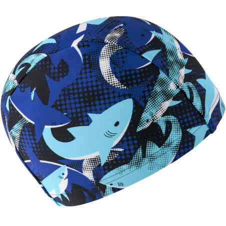 כובע ים רשת עם הדפס מידה S - כרישים כחול