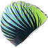 Swim Cap Silicone with Volume - Printed Navy Blue Lime
