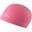 Cuffia nuoto tessuto rivestito silicone bambino rosa-lilla