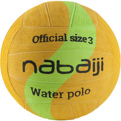BALLON WATER POLO TAILLE 3 JAUNE VERT