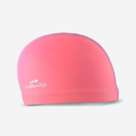 Шапочка для плавання 500, текстильно-силіконова - Рожева/Фіолетова