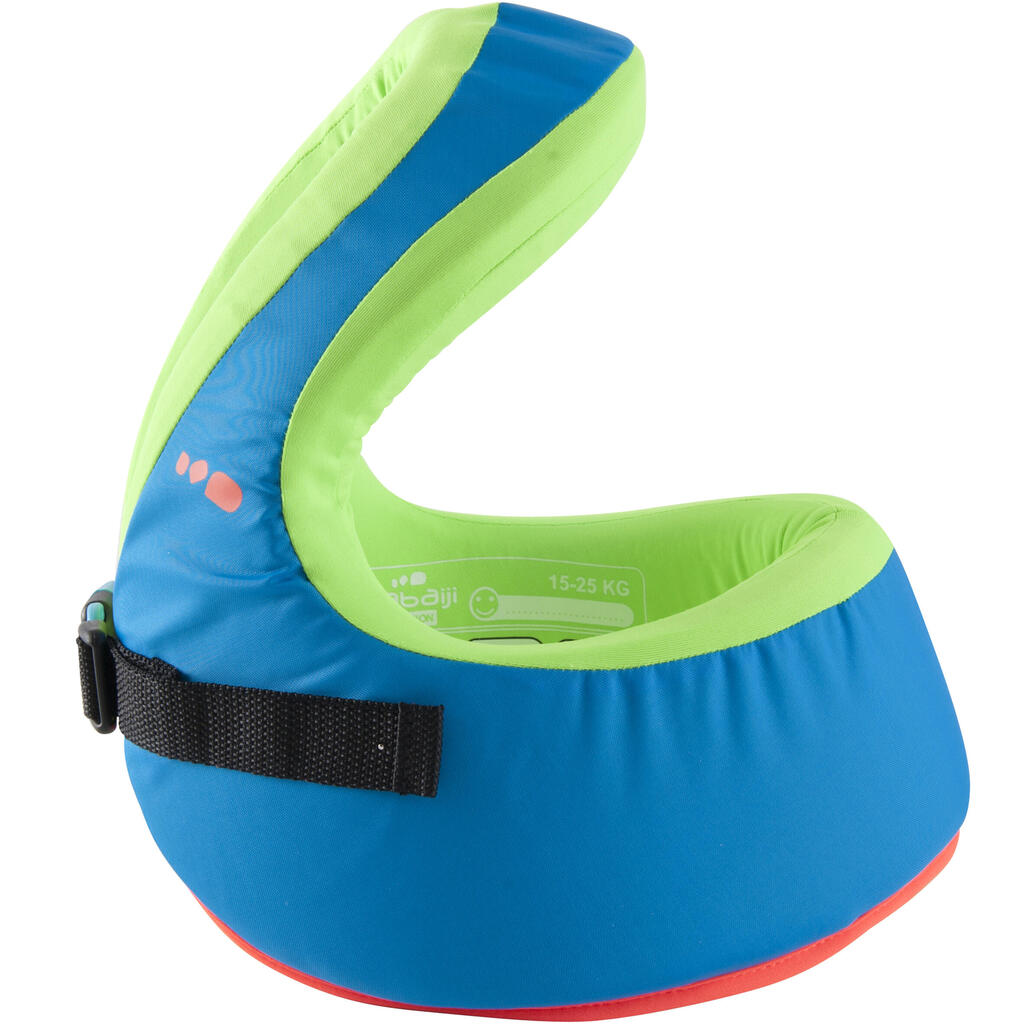 Plaukimo liemenė „Swimvest+“, mėlyna, žalia, skirta 25-35 kg vaikams 