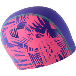 BONNET DE BAIN MAILLE SILICONE 500 PRINT TAILLE L RIF ROSE