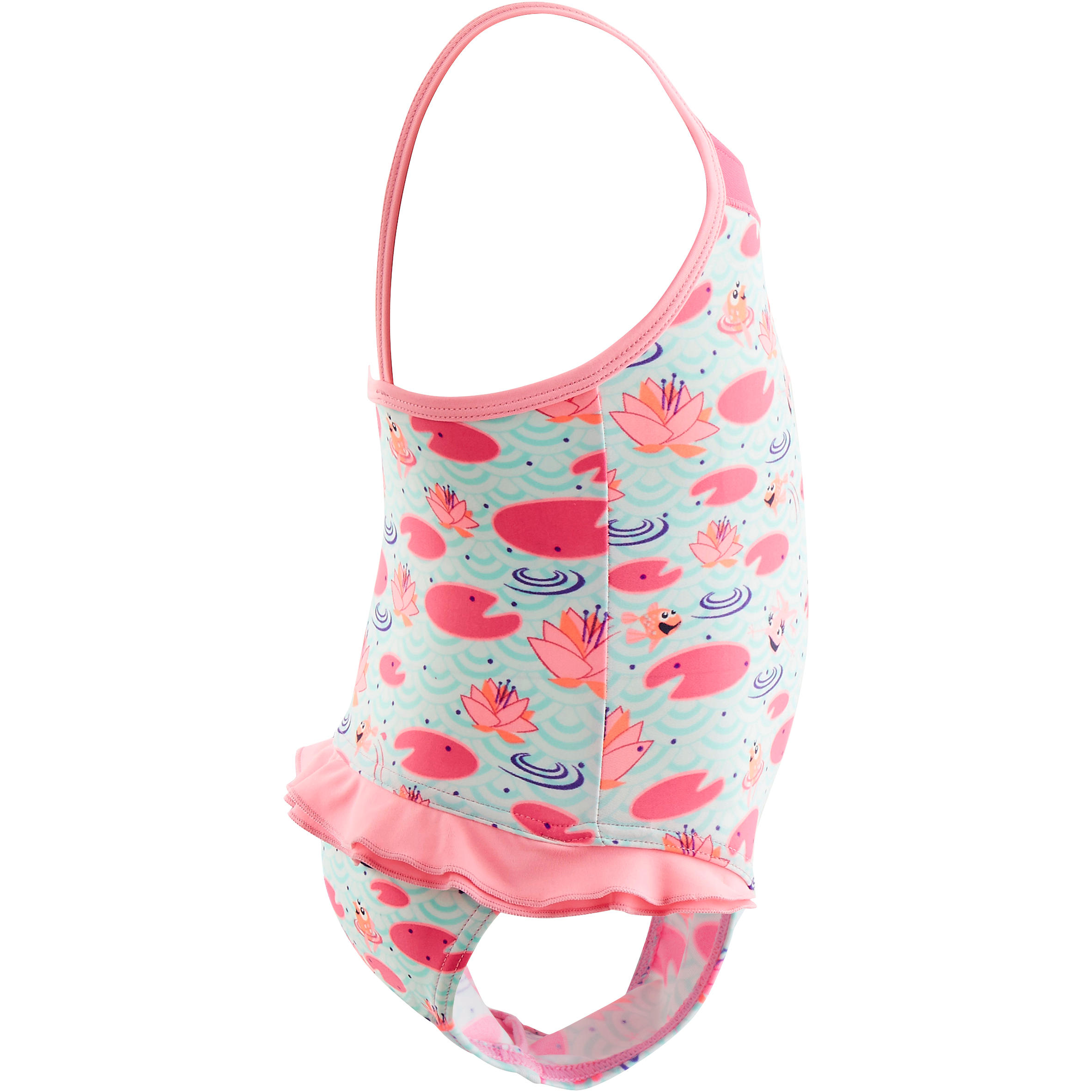 Second Life - Pink baby girl's one-piece Madina printed swimsuit - EXCELLENT 3/3