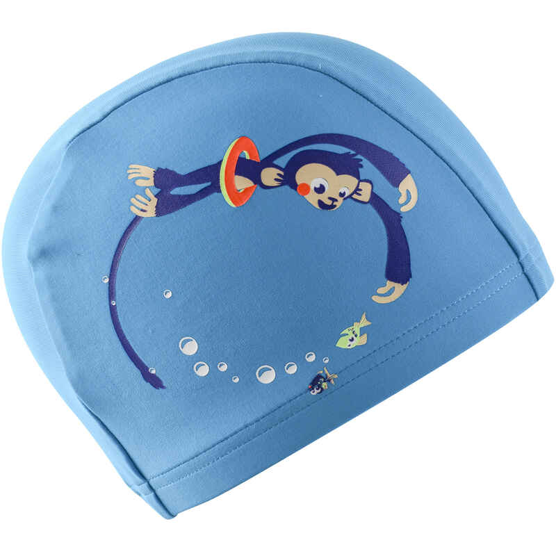 כובע ים עשוי רשת עם הדפס מידה S - כחול קוף