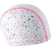 SWIM CAP SILIMESH SIZE L - PRINT COS WHITE