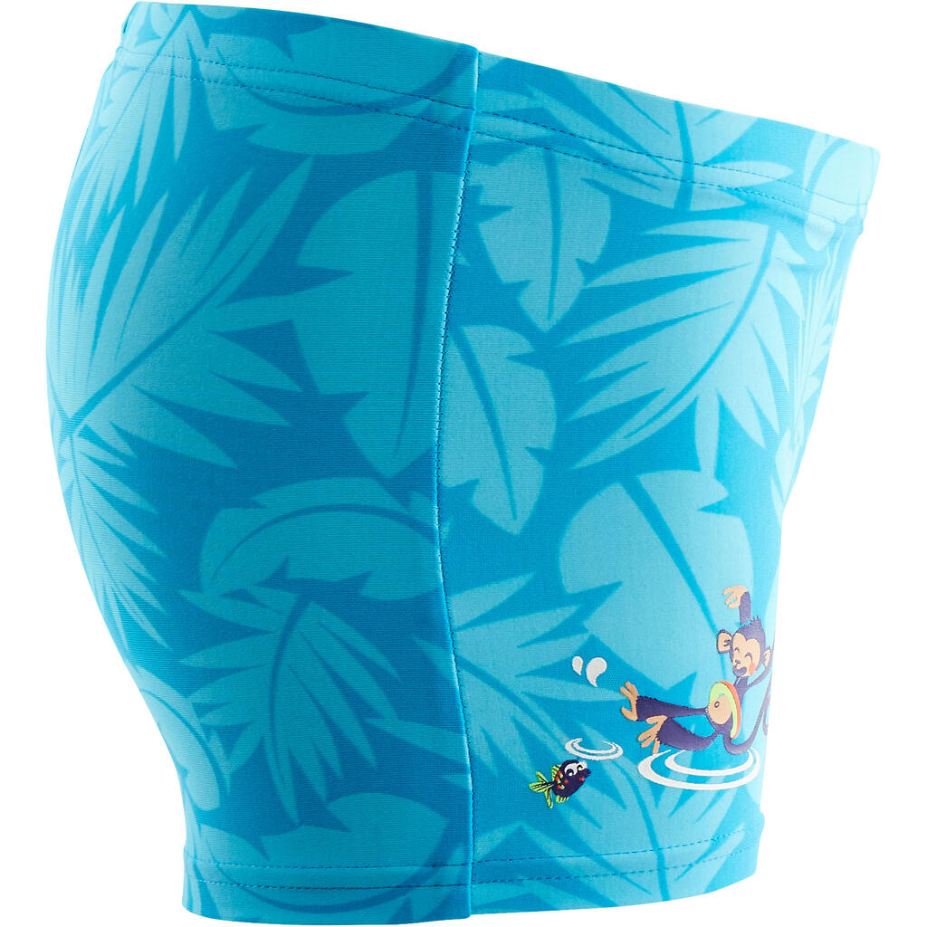 Boxer-Badehose Baby Sloth blau