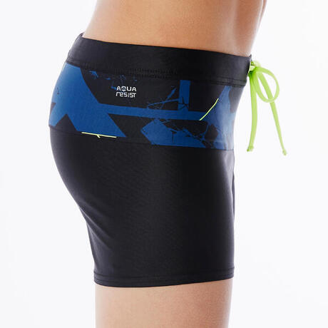 MAILLOT DE BAIN GARçON BOXER 550 POOL ALLDRY NAVY | Nabaiji