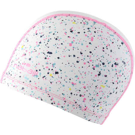 SWIM CAP SILIMESH SIZE L - PRINT COS WHITE