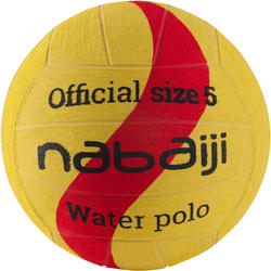 BALLON WATER POLO HOMME TAILLE 5 JAUNE ROUGE