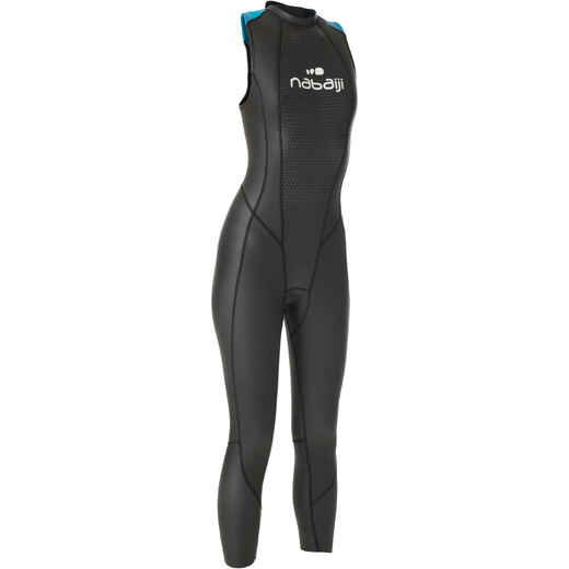 
      Neoprenanzug Freiwasserschwimmen ärmellos OWS 500 Neopren 2/2 mm Damen 
  