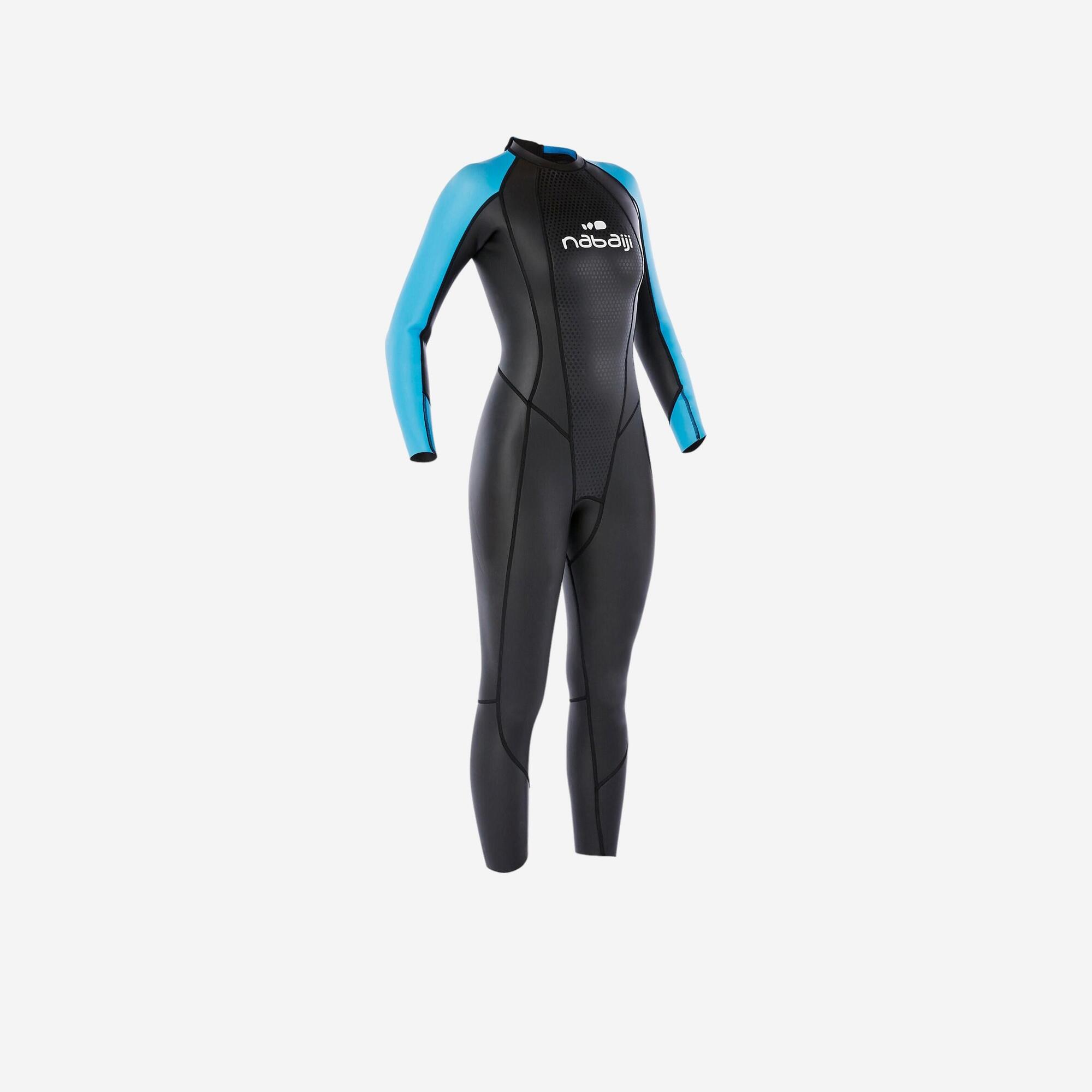 WOMEN'S OPENWATER SWIMMING NEOPRENE GLIDESKIN WETSUIT OWS 2/2 mm Nabaiji
