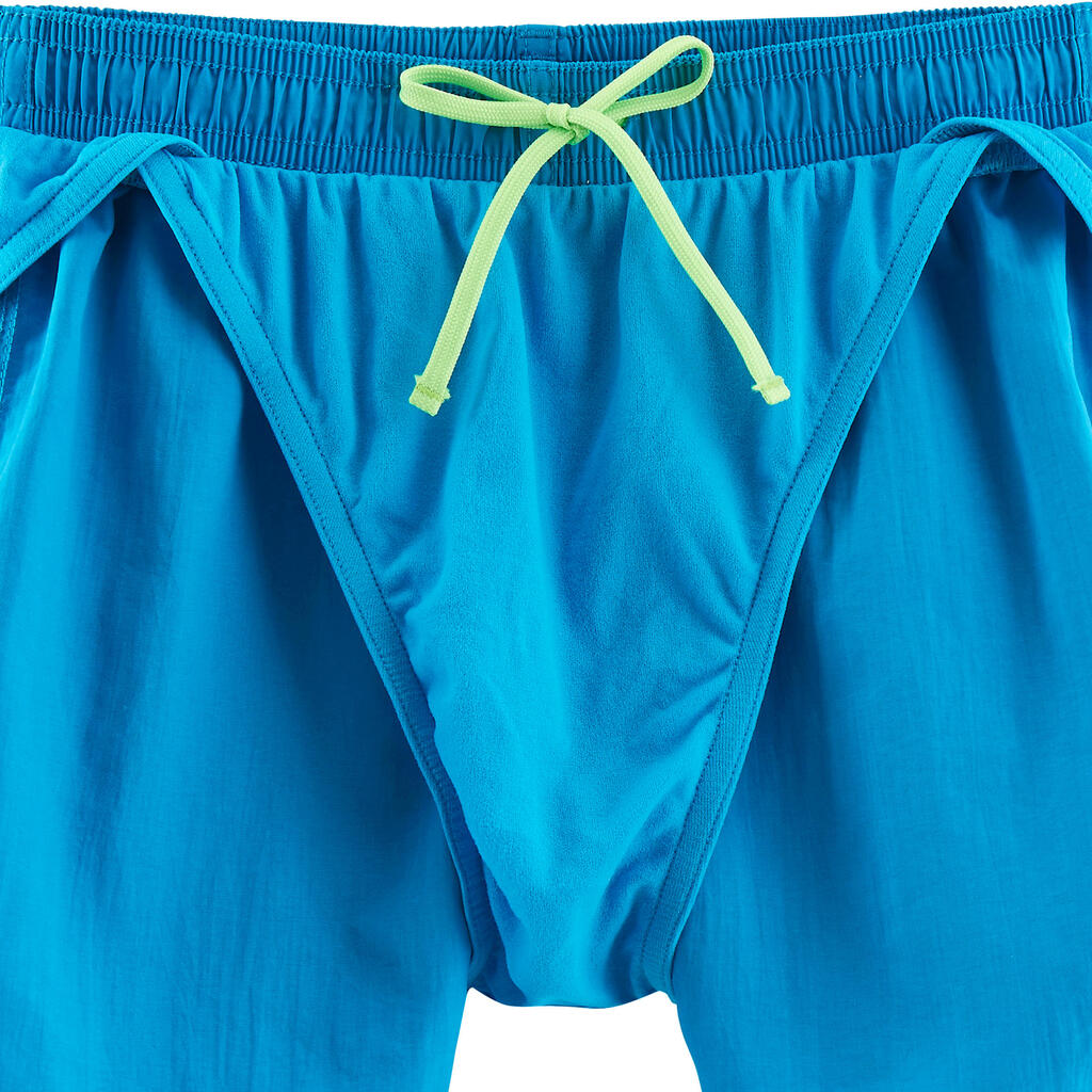 Schwimmshorts Badehose 100 Basic Jungen marineblau