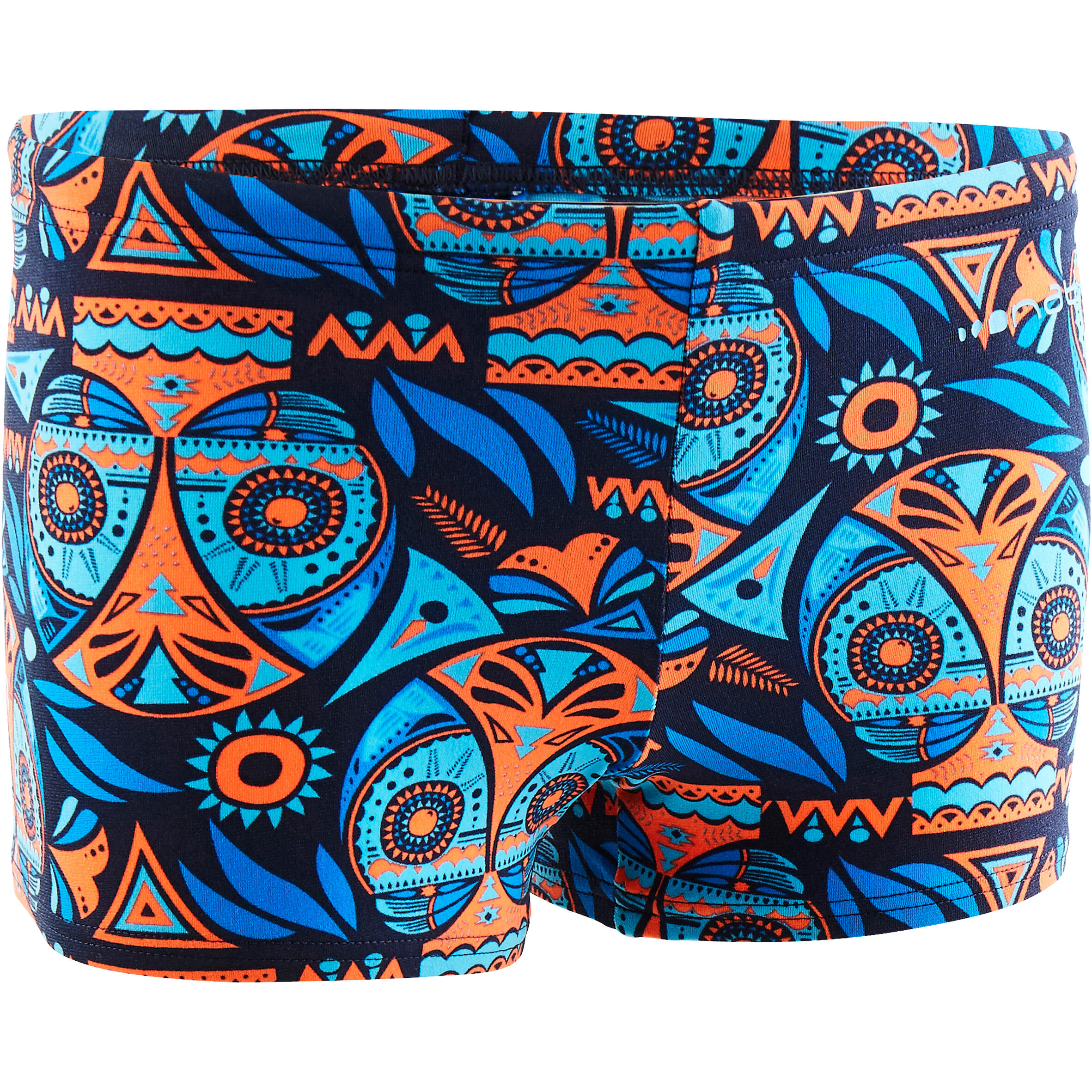 

500 Print Boys' Boxer Swim Shorts - All Owla Orange -  By NABAIJI | Decathlon