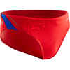 BOY'S SWIMMING BRIEFS 900 YOKE - RED BLUE