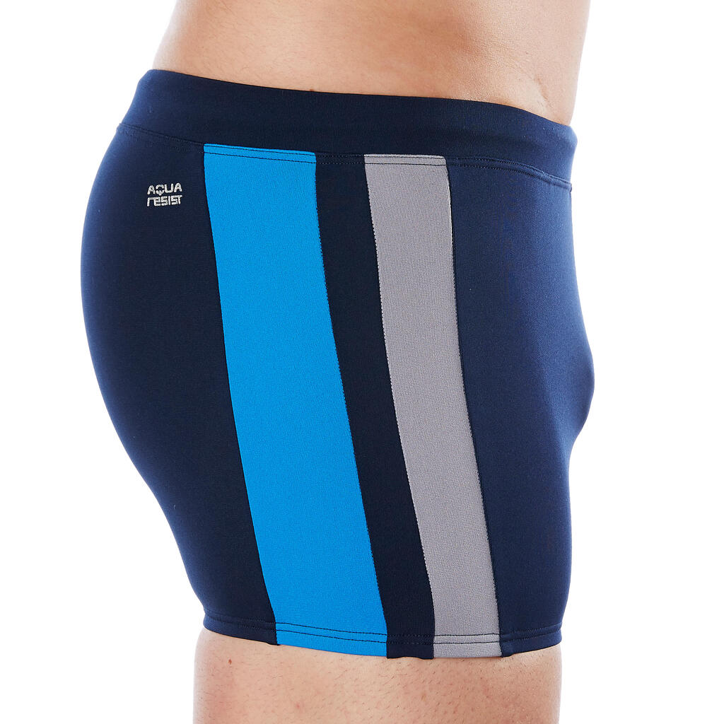 TRAJE DE BAÑO DE NATACIÓN HOMBRE BOXER 500 YOKE M AZUL MARINO AZUL 