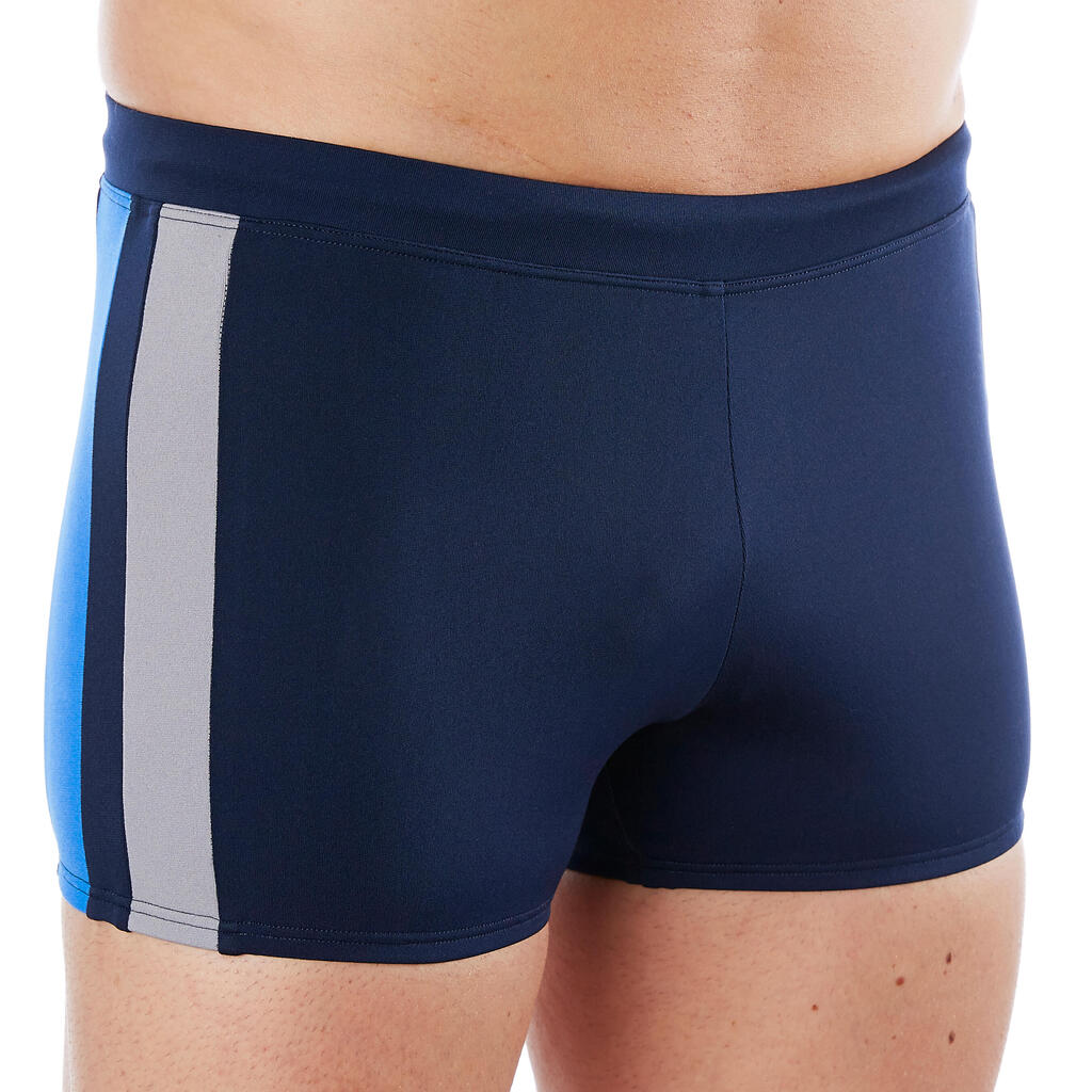 TRAJE DE BAÑO DE NATACIÓN HOMBRE BOXER 500 YOKE M AZUL MARINO AZUL 