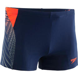 MAILLOT DE BAIN HOMME BOXER BLEU MARINE ROUGE