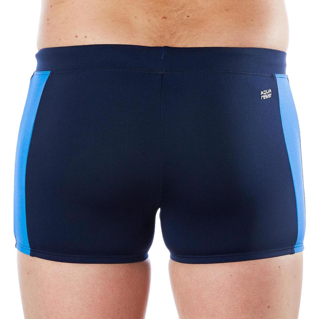 MEN'S SWIMMING BOXERS YOKE - BLUE / GREY