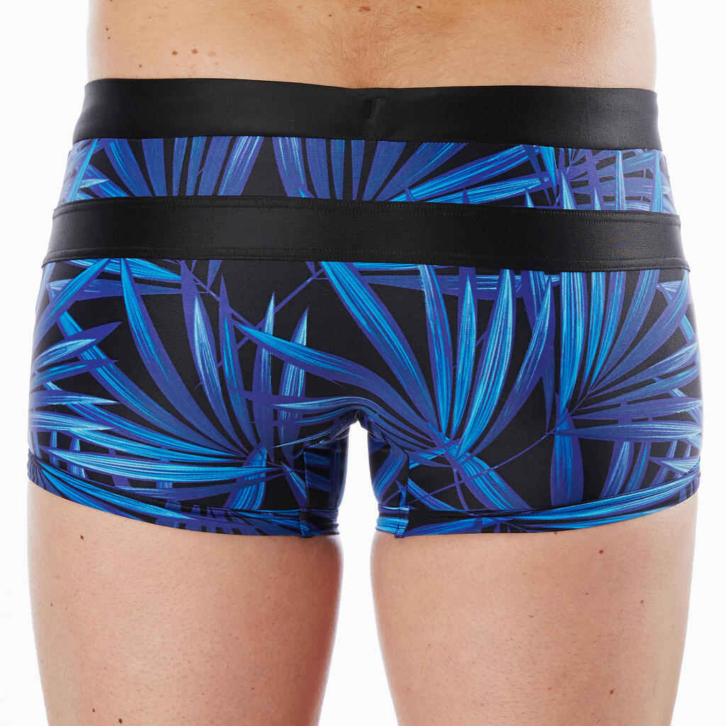 100 POOL MEN'S BOXER SWIMMING SHORTS ALL OPI BLUE