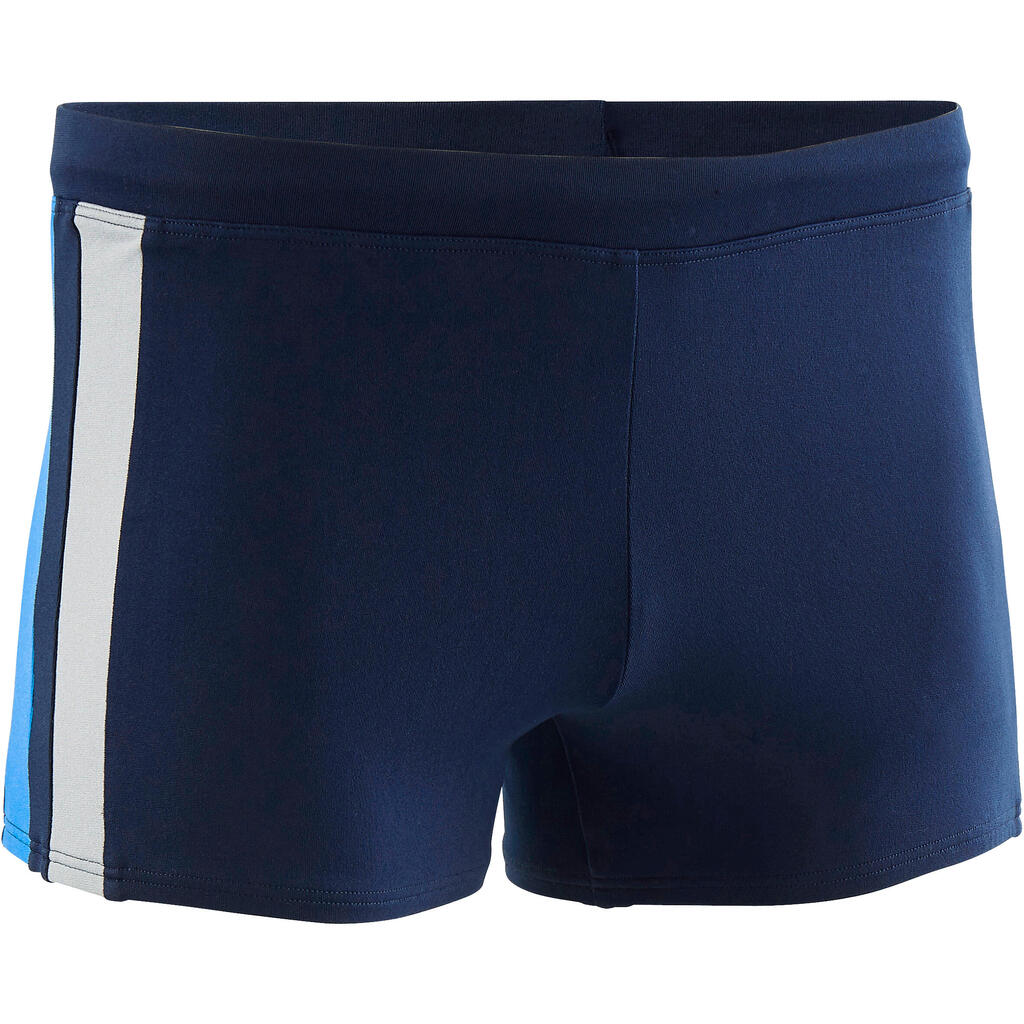 MEN'S SWIMMING BOXERS YOKE - BLUE / GREY