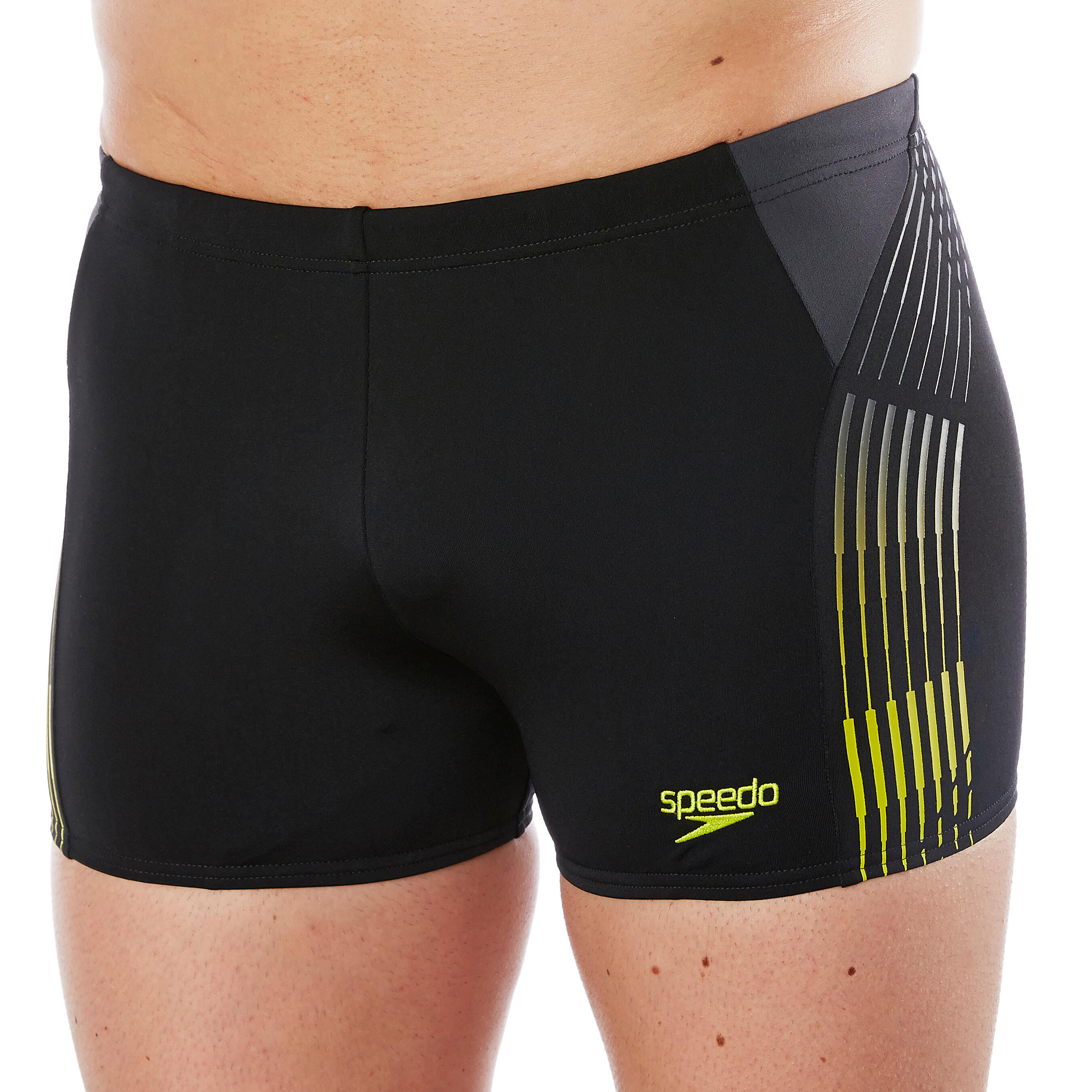 Swimwear - Men’s Swimming Trunks PUNCH - Black Yellow 6/6