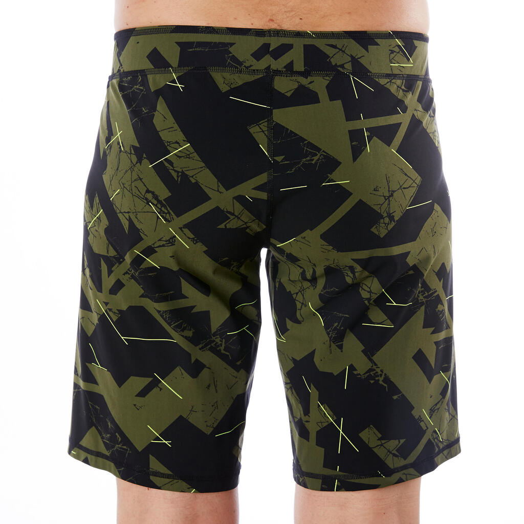 Schwimmshorts Badehose lang 100 Herren Rune blau