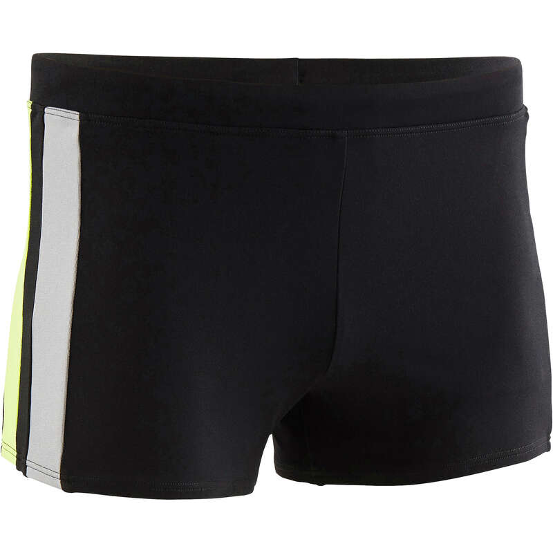 MEN'S SWIMSUITS Swimming - YOKEMENBOXERSHORTSBLACKYELLOW NABAIJI - Swimwear
