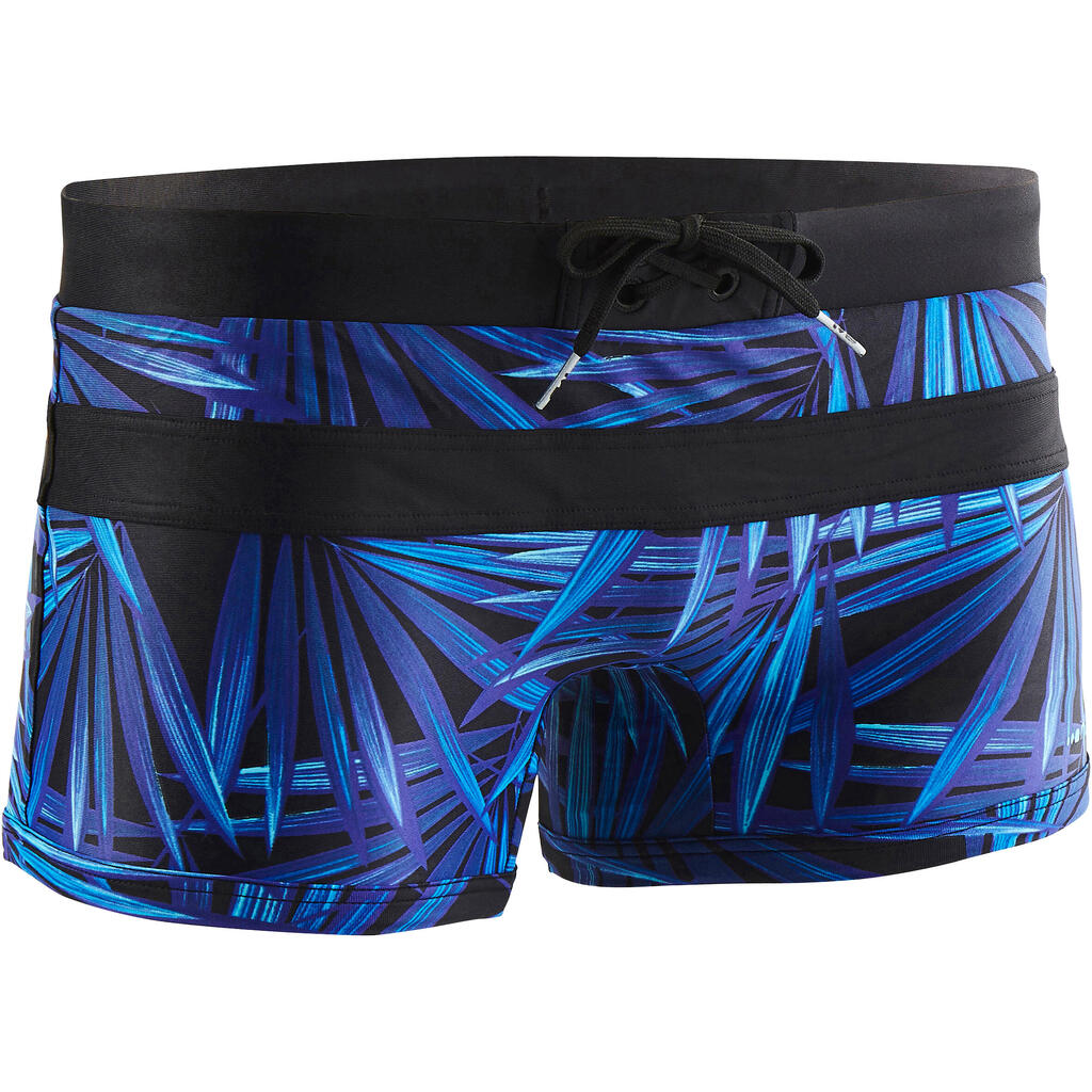 100 POOL MEN'S BOXER SWIMMING SHORTS ALL OPI BLUE