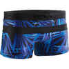 100 POOL MEN'S BOXER SWIMMING SHORTS ALL OPI BLUE