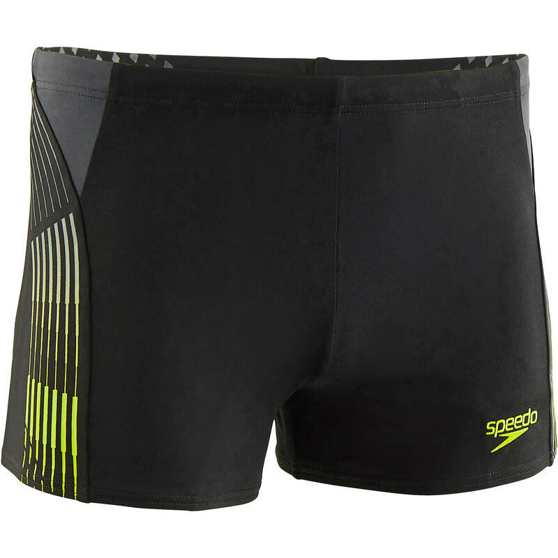 Maillot De Bain Boxer Natation Homme PUNCH noir jaune