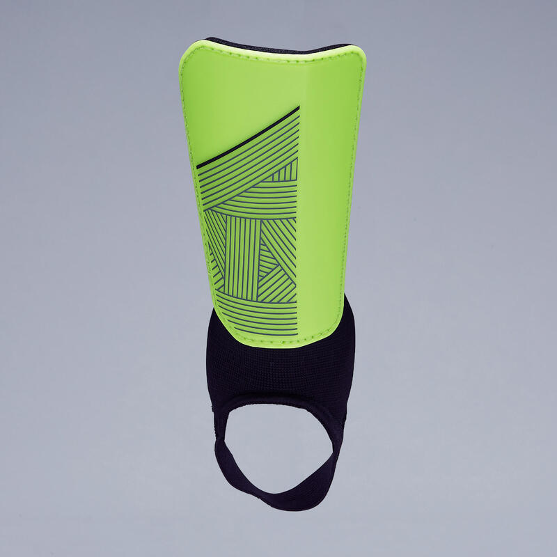 Adults' Football Shin Guard F140 - Yellow/Black