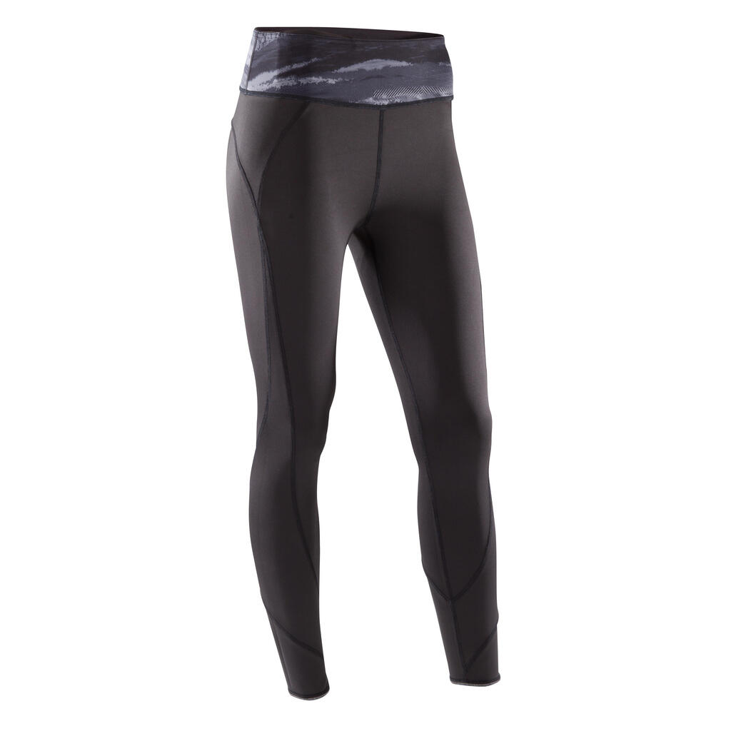 Leggings Yoga+ 920 wendbar Damen khaki