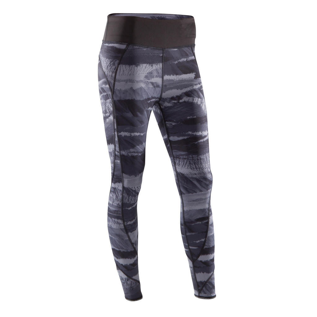 Leggings Yoga+ 920 wendbar Damen khaki