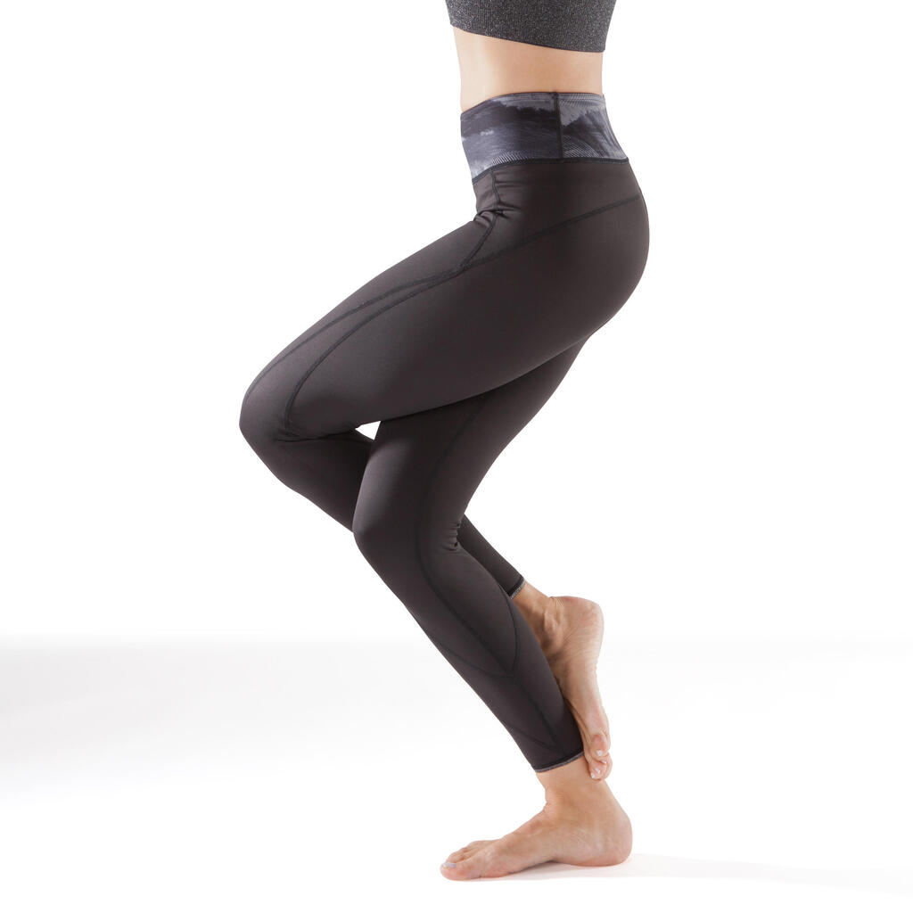 Leggings Yoga+ 920 wendbar Damen khaki