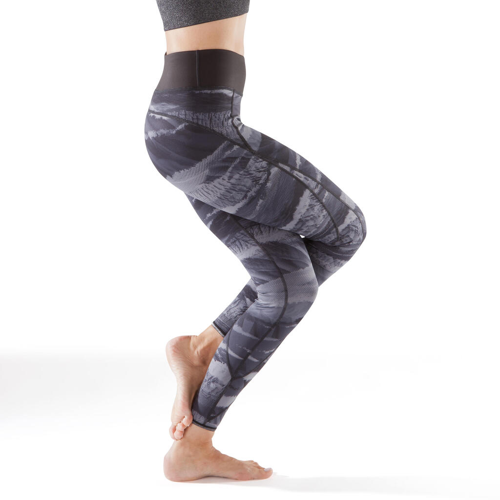 Leggings Yoga+ 920 wendbar Damen khaki