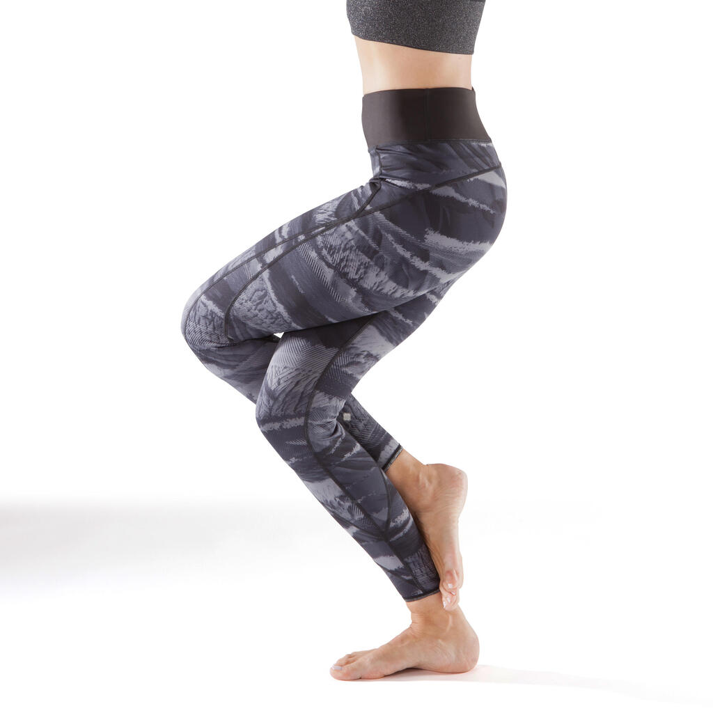 Leggings Yoga+ 920 wendbar Damen khaki