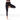 Quần legging liền mảnh chiều dài 7/8 tập Yoga cho nữ - Đen/ Bạc
