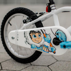 Bicicleta ni os 16 pulgadas Btwin 100 Inut blanca 4 5 6 a os