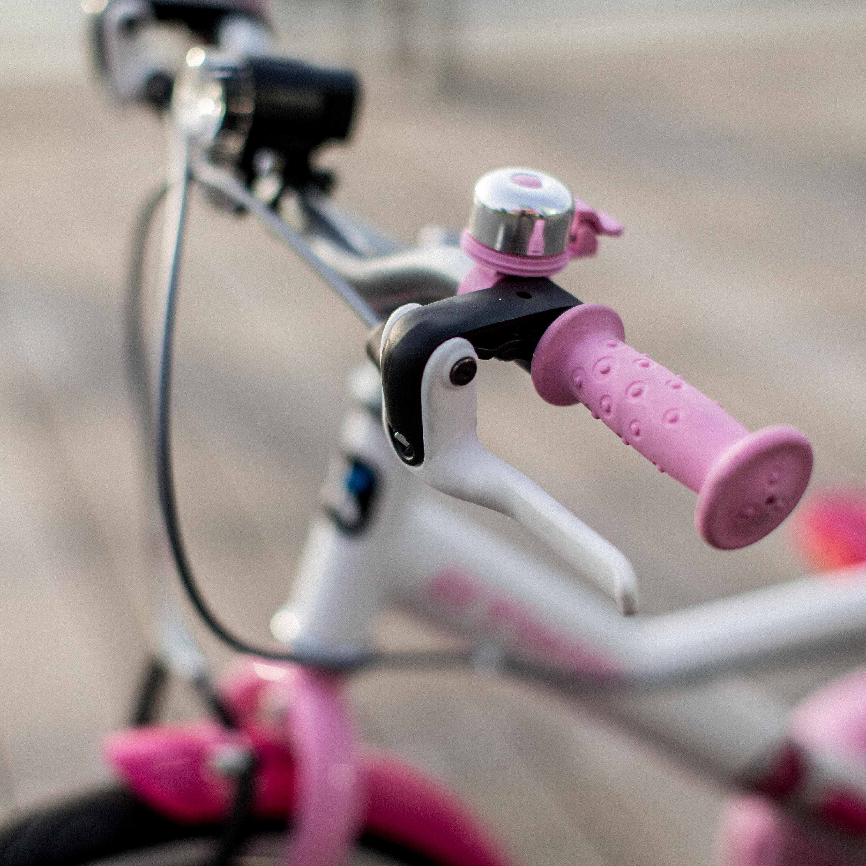 Kinderfahrrad 16 Zoll 500 Docto Girl weiß/pink 6/14