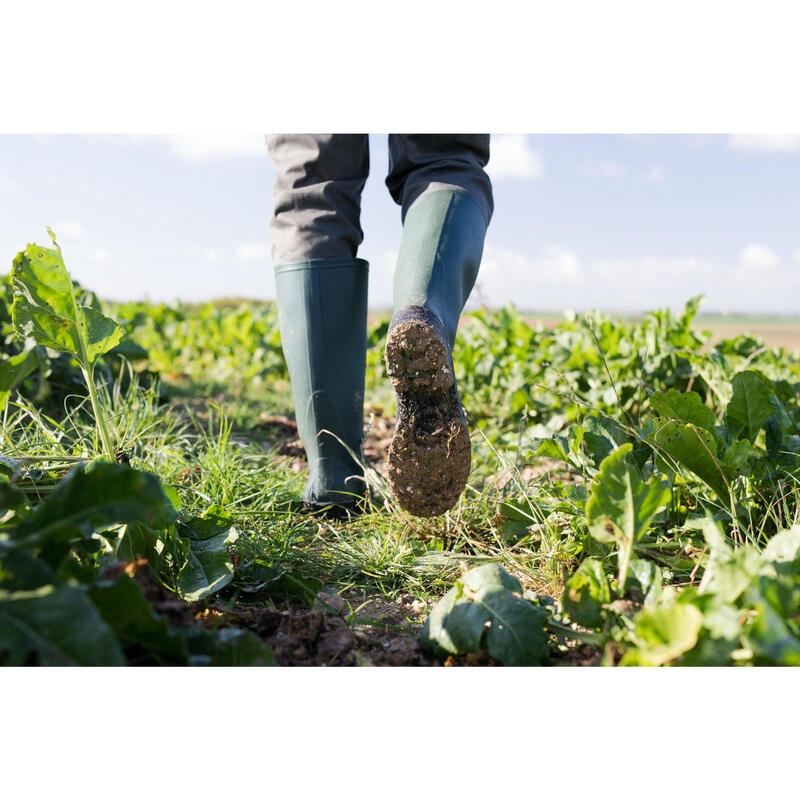 Botas de Agua Katiuskas Solognac Glenarm 100 Hombre Verde Impermeable