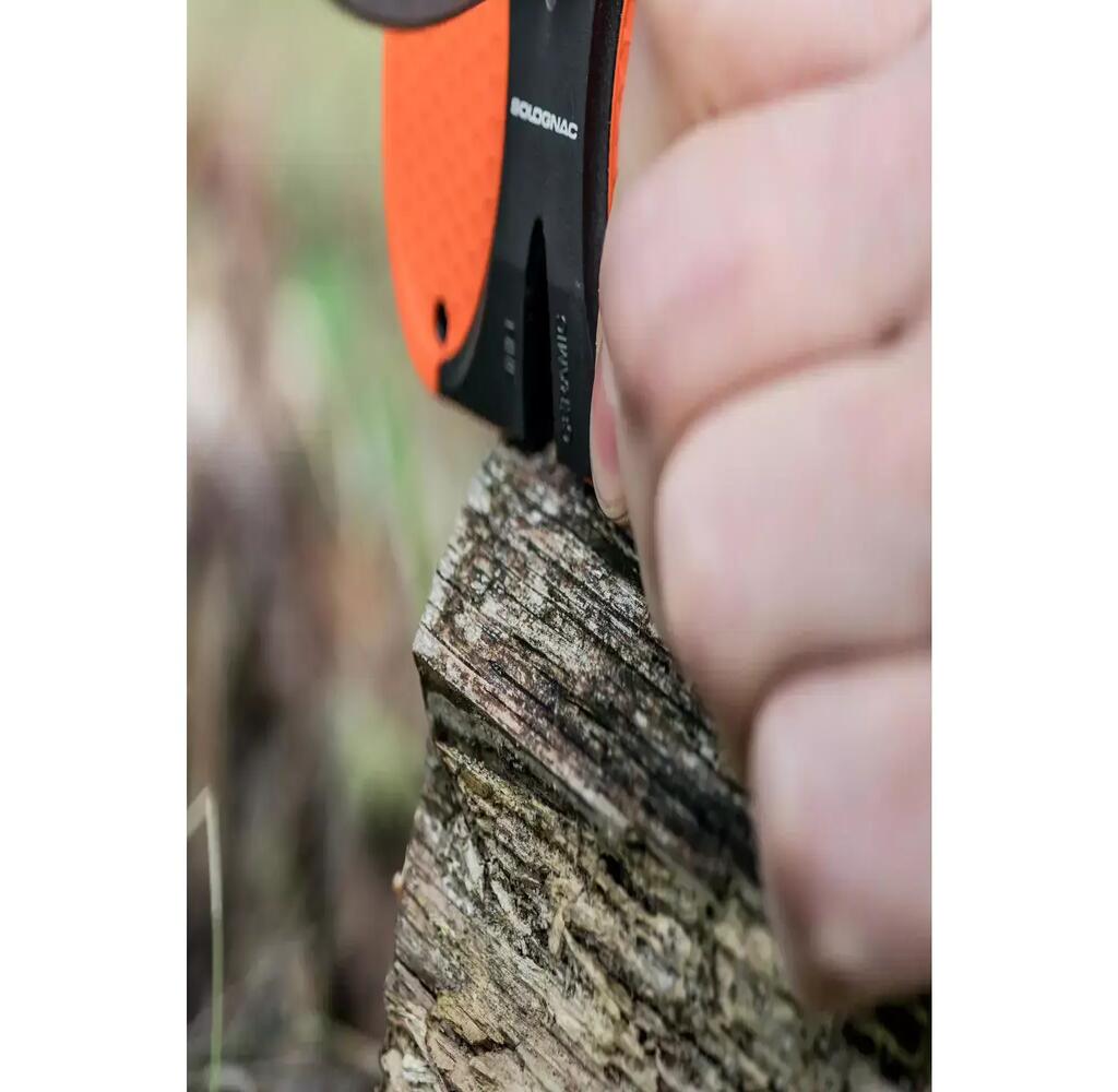 Poľovnícky multifunkčný nôž X7 oranžový