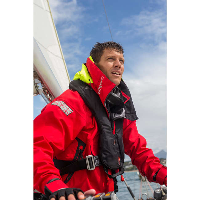 TRIBORD Men's Sailing Jacket Offshore Race 900 Red