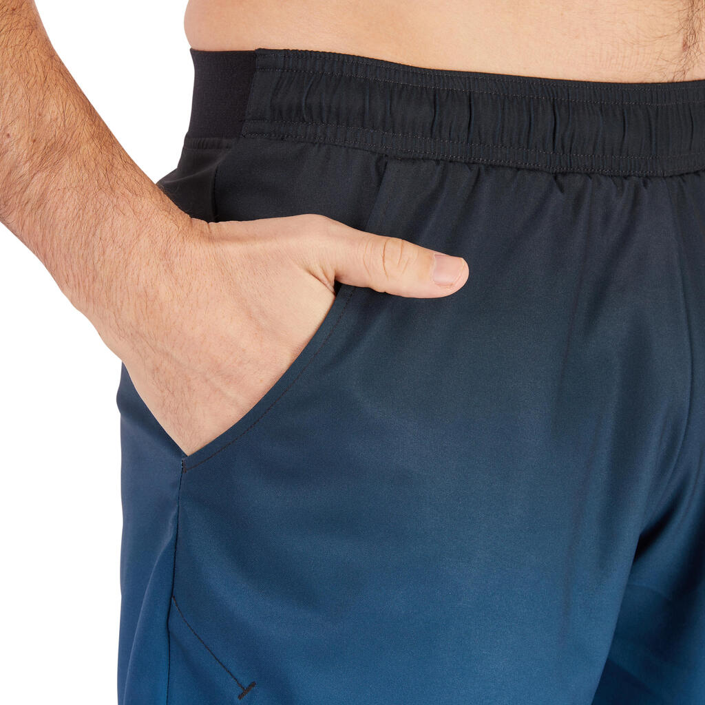 Tennis-Shorts Dry 500 Herren schwarz/orange