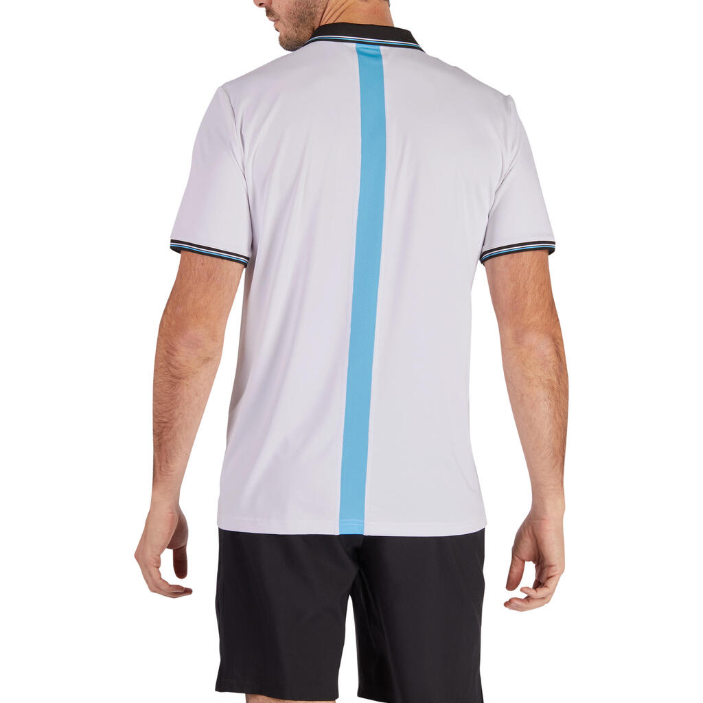 Poloshirt Dry 500 Tennispolo Herren weiß