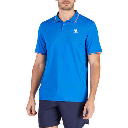 Dry 500 Tennis Polo Shirt - Blue/Red